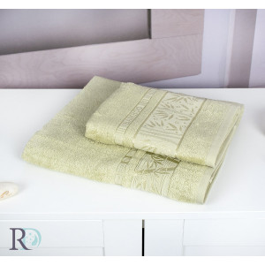 Зелена хавлиена кърпа от бамбук Зелена хавлиена кърпа от бамбук